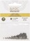 The Beadsmith Tube Crimp Beads, 2 x 2mm, 100 Pieces, Black Oxide Color, Uniform Cylindrical Shape, No Sharp Edges, Designed to Secure The Ends of Jewelry Stringing Wires and Cables